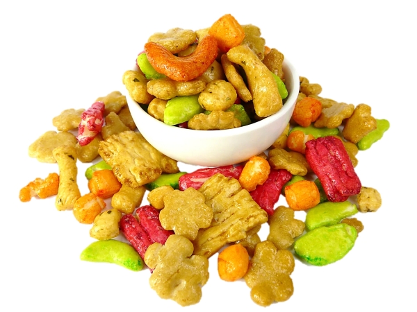 Bulk Foods Coloured Rice Crackers 200g