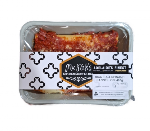 Mr Nick's Take Away Ricotta & Spinach Cannelloni 400g