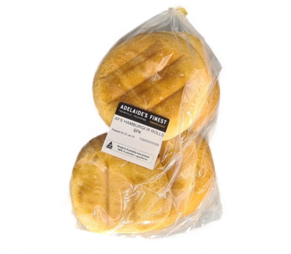 In Store Bakery AFS Hamburger Rolls 6 Pack