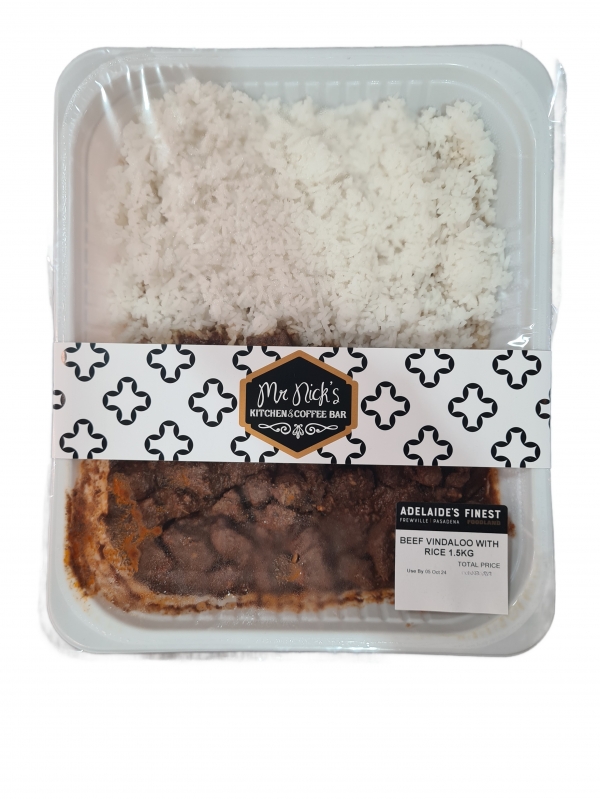 Mr Nick's Take Away Beef Vindaloo & Rice 1.5kg