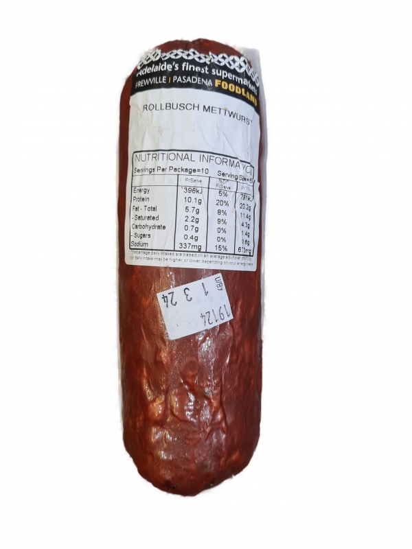 Rollbusch Mettwurst Whole 400g