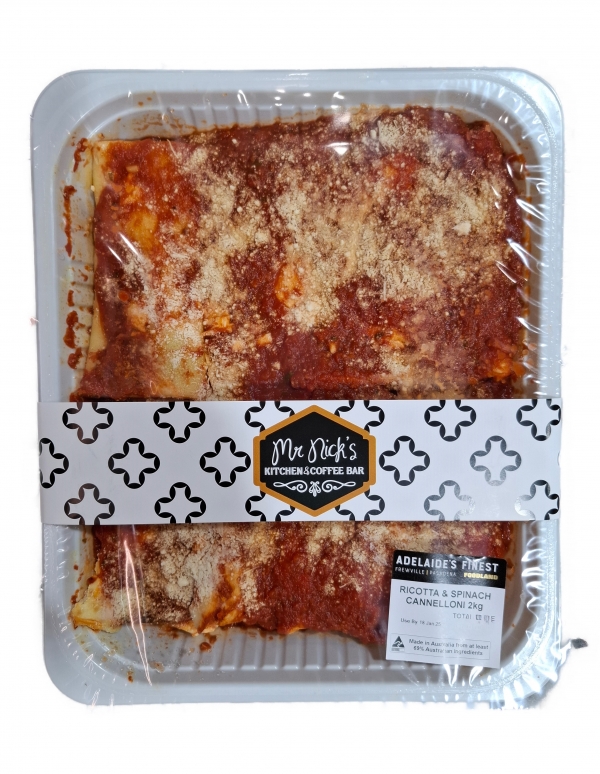 Mr Nick's Take Away Ricotta & Spinach Cannelloni 2kg