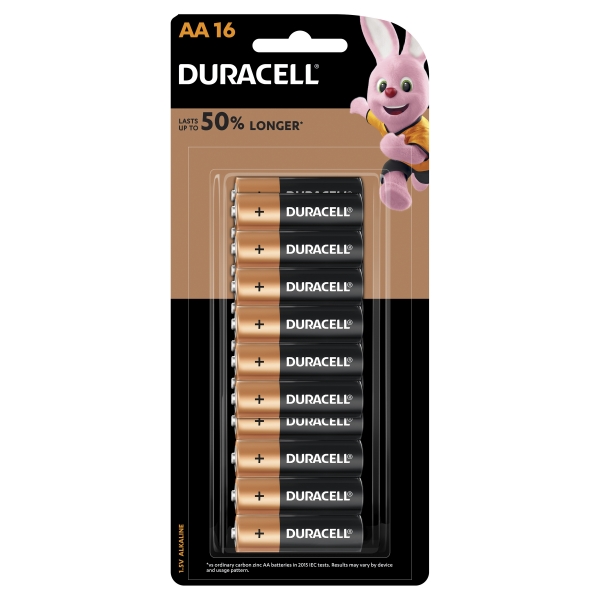 Duracell Batteries Coppertop AA 16 Pack