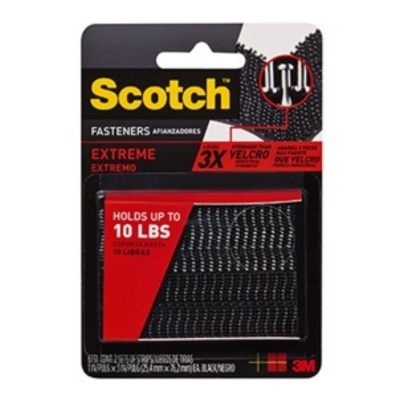 Scotch Fasteners Extreme Black Strip 2 Pack