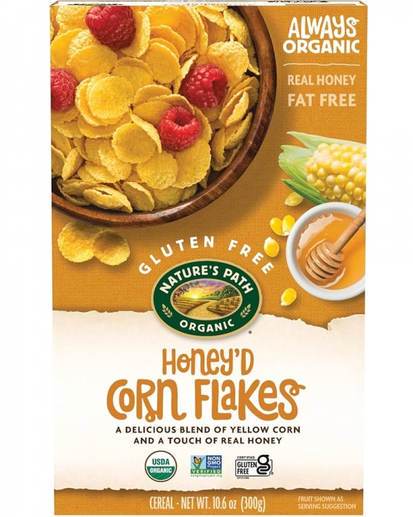 Nature's Path Organic Honey Corn Flakes 300g