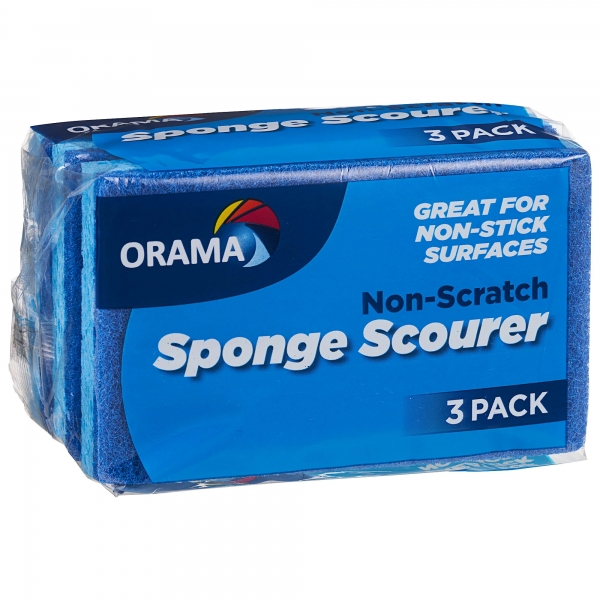 Orama Non-Scratch Sponge Scourer 3 Pack