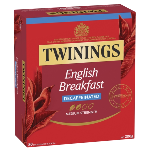 Twinings English Breakfast Decaffeinated Teabags 80 Pack