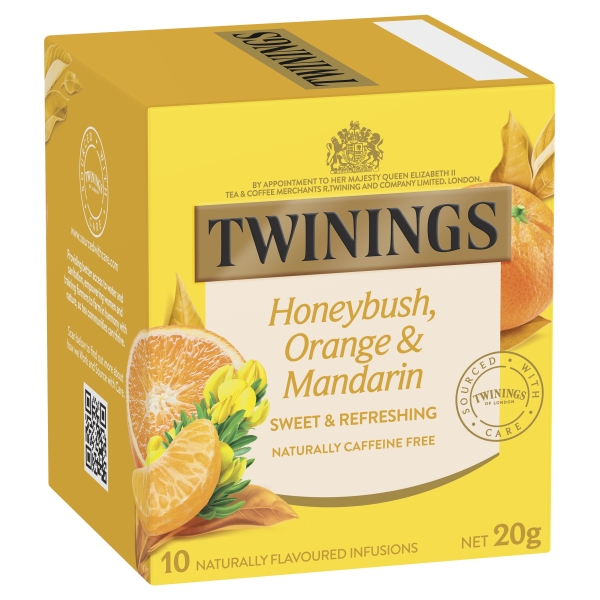 Twinings Tea Bags Honeybush, Orange & Mandarin 10 Pack