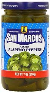 San Marcos Nacho Jalapeno Peppers 210g