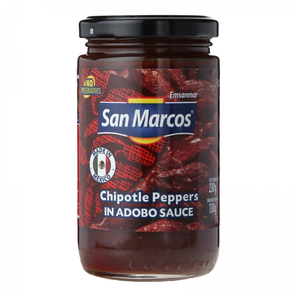 San Marcos Chipotle Peppers Adobo Sauce 230g
