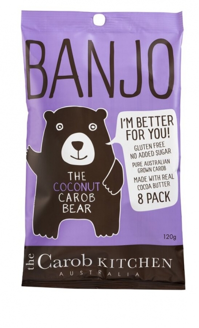 Banjo Coconut Carob Bears 8 Pack 120g