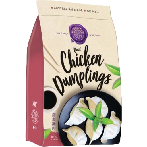 XHC Basil Chicken Dumplings 400g
