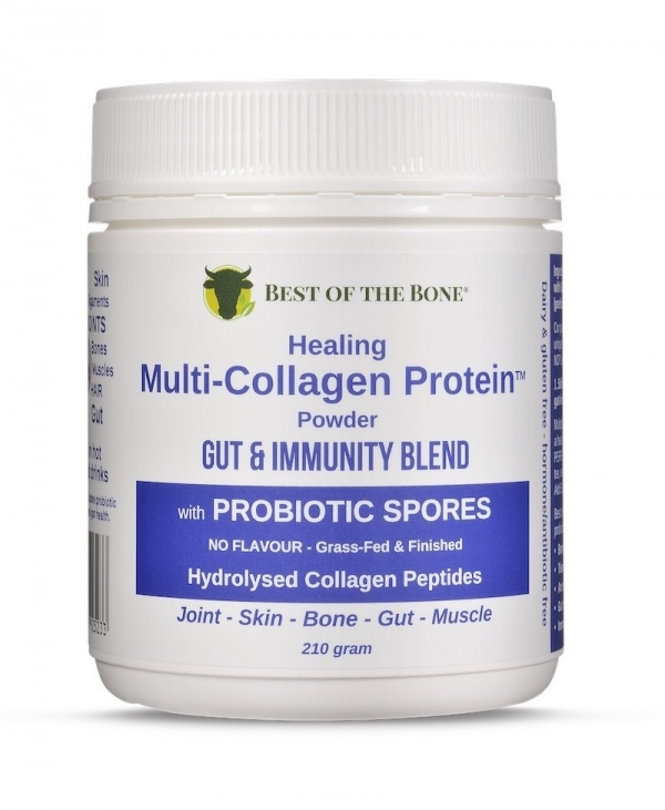 Best Of The Bone Collagen Protein Powder Gut & Immunity Blend 210g