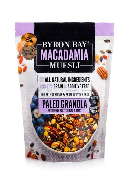 Byron Bay Paleo Granola Honey Roasted 375g