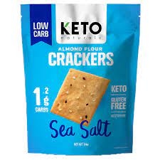 Keto Naturals Almond Flour Crackers Sea Salt 64g