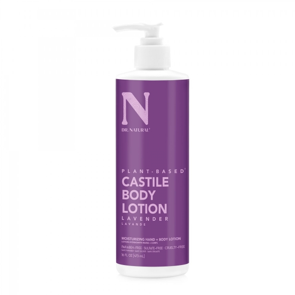 Dr Natural Castile Body Lotion Lavender 473ml