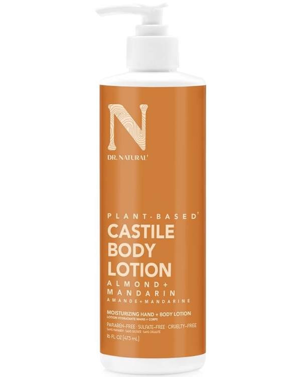 Dr Natural Castile Body Lotion Almond + Mandarin 473ml