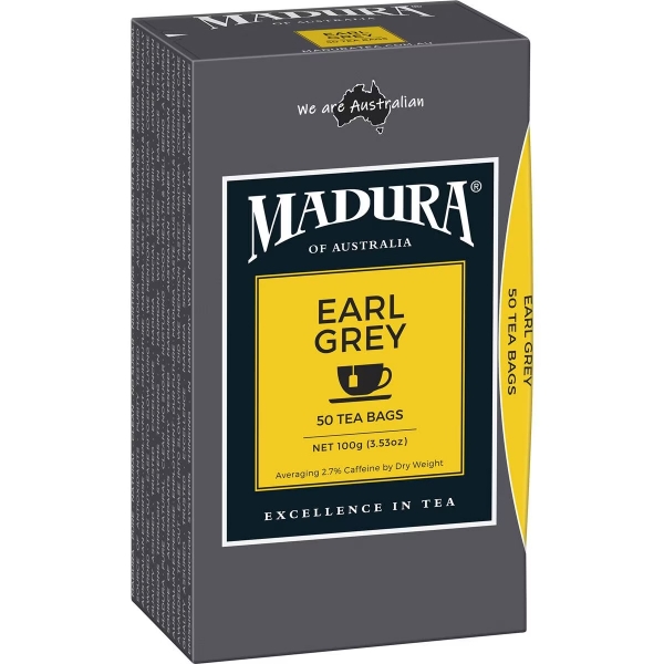 Madura Earl Grey Teabags 50 Pack
