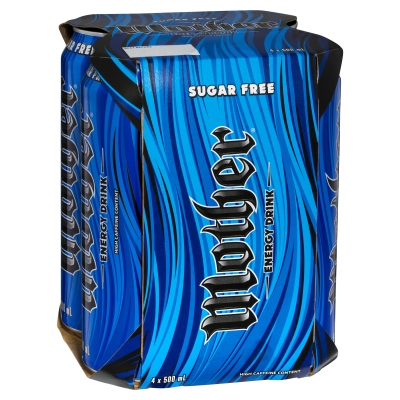 Mother Energy Drink Sugar Free 4 x 500ml