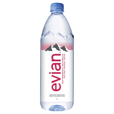 Evian Natural Mineral Water 1lt