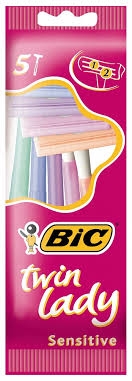 Bic Twin Lady Sensitive Disposable Razors 5 Pack