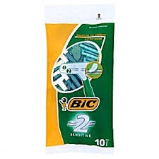 Bic 2 Twin Easy Sensitive Disposable Razor 10 Pack