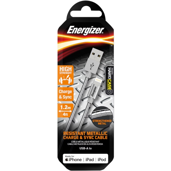 Energizer iPhone Steel Cable 1.2m