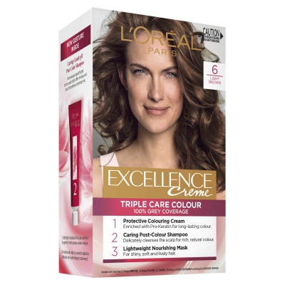 L'Oreal Excellence Creme Permanent Hair Colour Light Brown #6