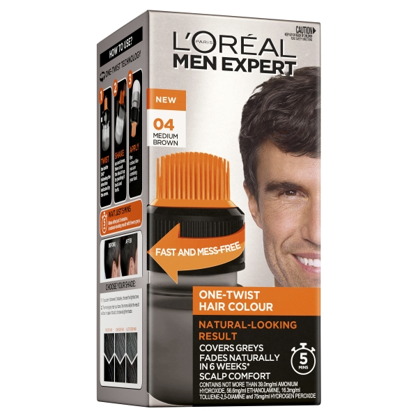 L'Oreal Men Expert One-Twist Hair Colour 04 Medium Brown