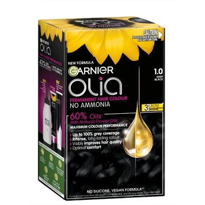 Garnier Olia Permanent Hair Colour Night Black #1.0