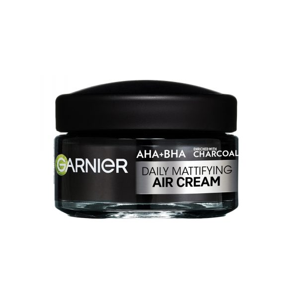 Garnier AHA + BHA Charcoal Daily Mattifying Air Cream Moisturiser 50ml