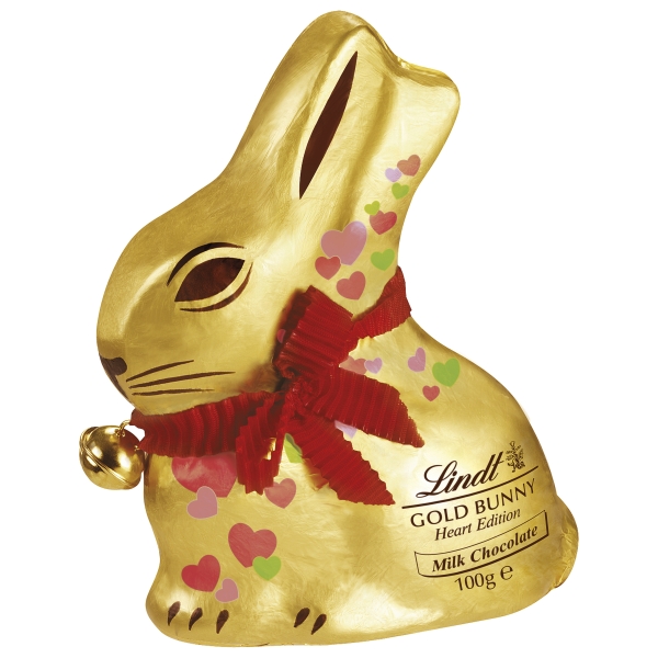Lindt Gold Bunny Milk Heart Edition 100g