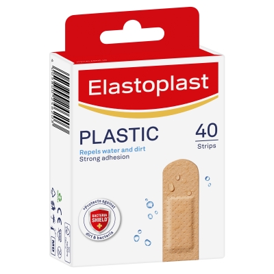 Elastoplast Plastic Strips Water Resistant 40 Pack