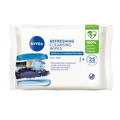 Nivea Refreshing Facial Cleansing Wipes 25 Pack