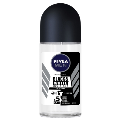 Nivea Deodorant Roll On Men Invisible Black & White 50ml