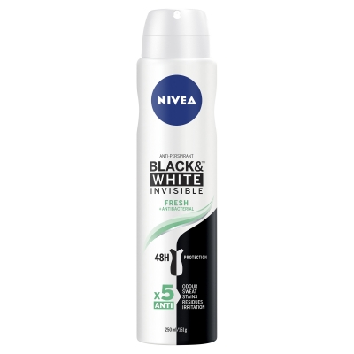 Nivea Deodorant Aerosol Women Invisible Black & White Fresh 250ml