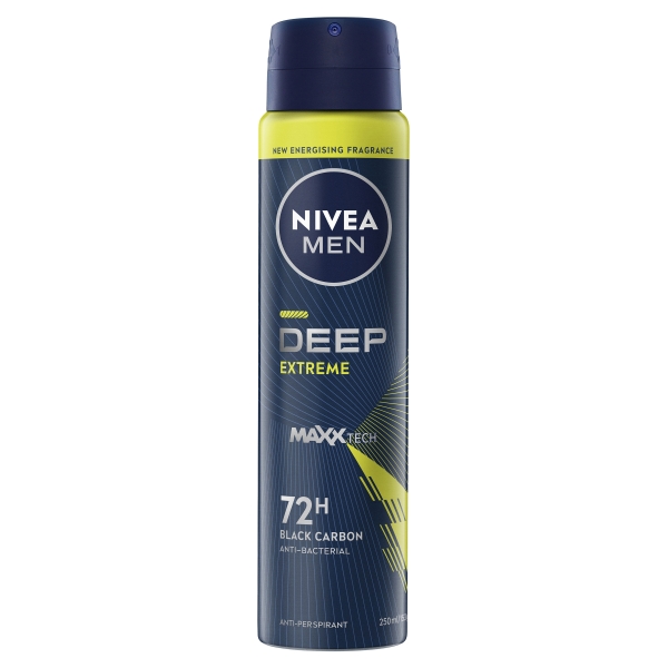 Nivea Deodorant Aerosol Men's Deep Extreme 250mL