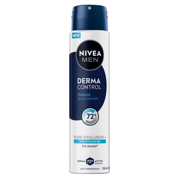 Nivea Deodorant Aerosol Men Derma Control Defend 250ml
