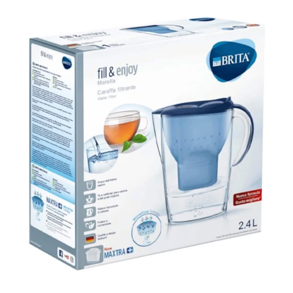 Brita Marella 2.4L Water Filter Jug - Blue