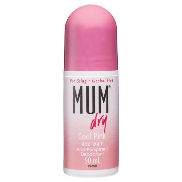 Mum Anti Perspirant Roll On Women Dry Cool Pink 50ml