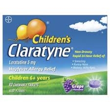Claratyne Hayfever & Allergy Chewable Tablets Children 6+ Years 10 Pack