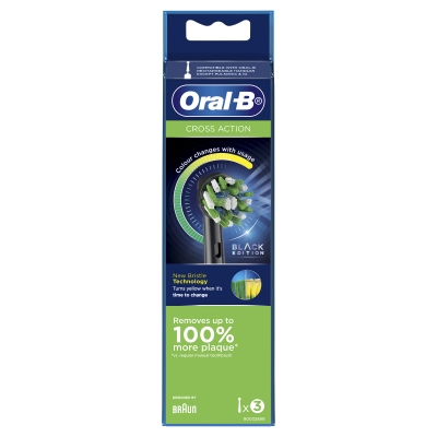Oral B Cross Action Replacement Brush Head 3 Pack