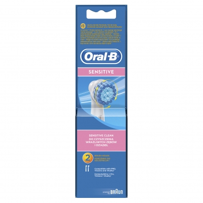 Oral B Brush Heads Sensitive Clean 2 Pack