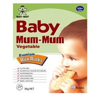 Baby Mum Mum Rice Rusk Vegetable 12+ Months 36g
