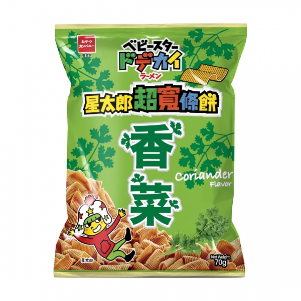 Baby Star Wide Ramen Snack Coriander 70g