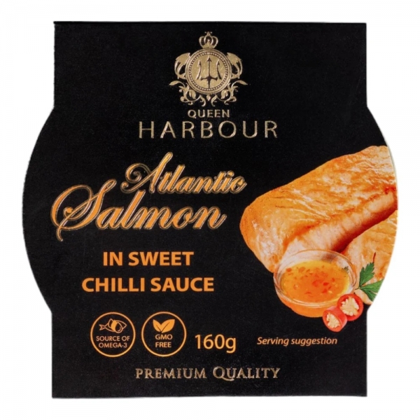 Queen Harbour Atlantic Salmon In Sweet Chilli Sauce 160g