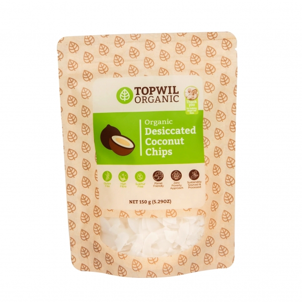 Topwil Organic Coconut Chips 150g
