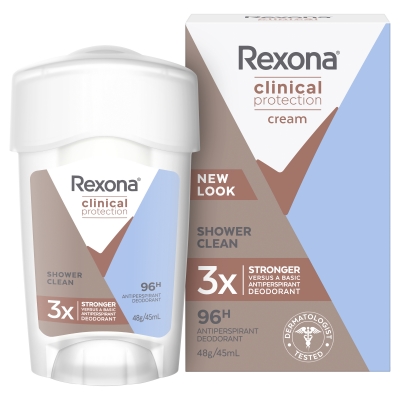 Rexona Anti Perspirant Clinical Protection Cream Shower Clean 45ml