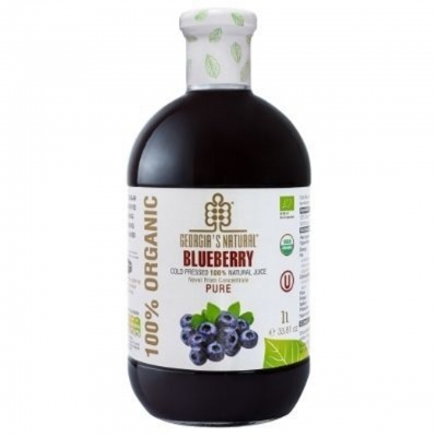 Georgia's Natural Cold Pressed Organic Blueberry Juice 1lt