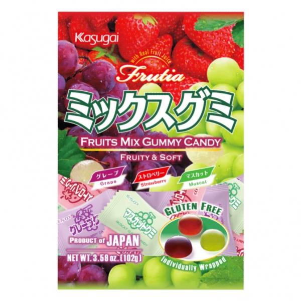 Frutia Gummy Candy Fruits Mix 102g